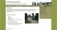 Desktop Screenshot of palmettorentals.org